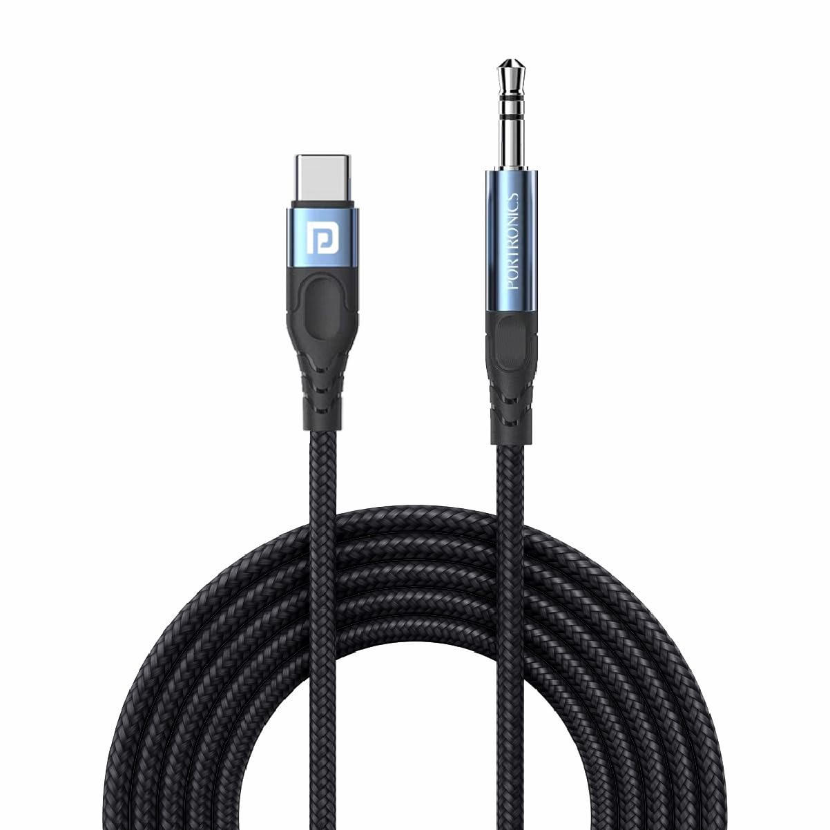 iKonnect C MAX USB C to 3.5mm Audio Adapter Hi-Fi Stereo Type C to Aux Headphone Male Cord Car Auxiliary Cable Compatible with iPhone 15 Pro Max/15 Pro/15 Plus -1 mtr length (Black)