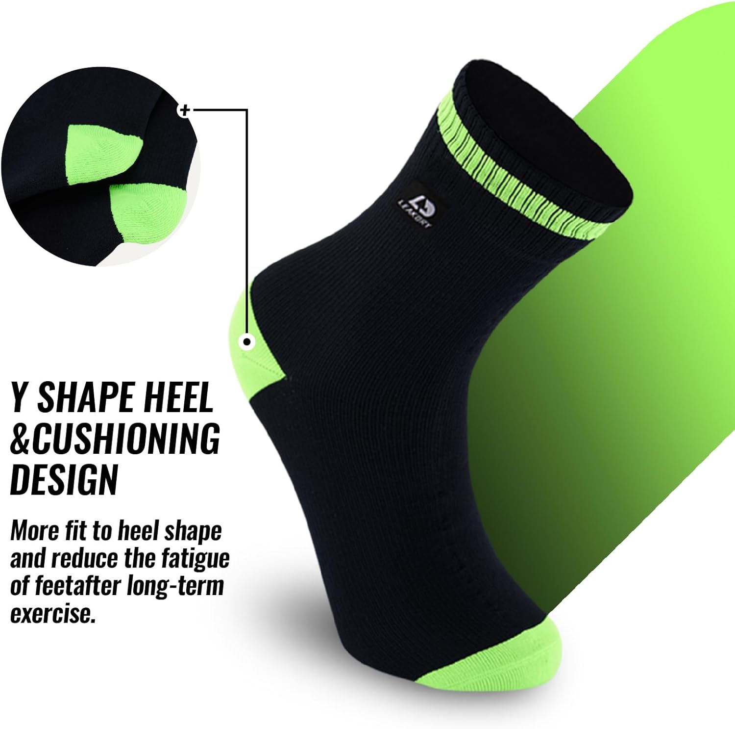 LEAKDRYWaterproofSocks,Breathable,Lightweight,Hiking,Running,Fishing,Unisex - Image 3