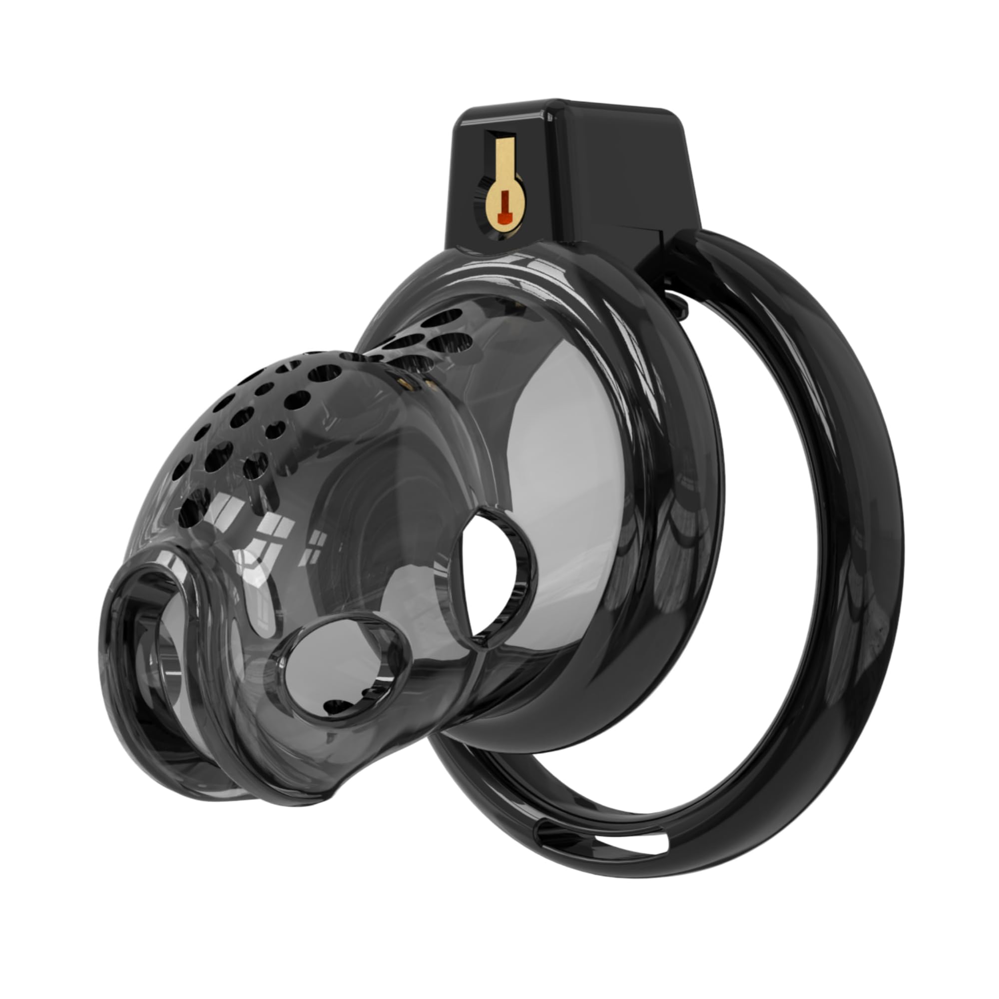 Hdynasty Jaula de Resina Transpirable para Hombre con 6 mosquetones fijos (40mm/44mm/48mm/52mm/56mm/60mm)