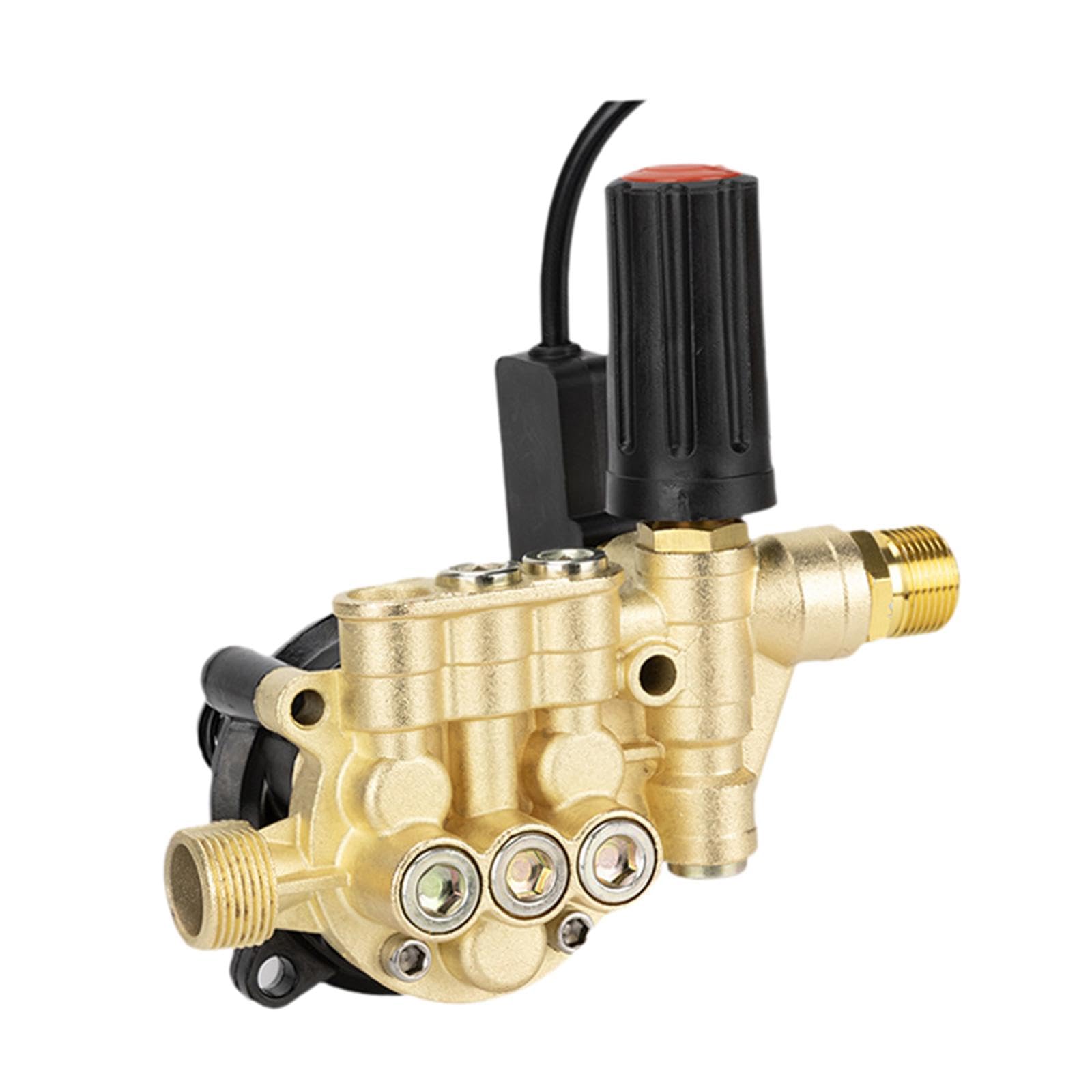 Tête de Pompe pour Lave-Auto, tête de Pompe pour Nettoyeur Haute Pression, tête de Pompe réglable à 12 Pistons pour Automobile, véhicules, Nettoyage