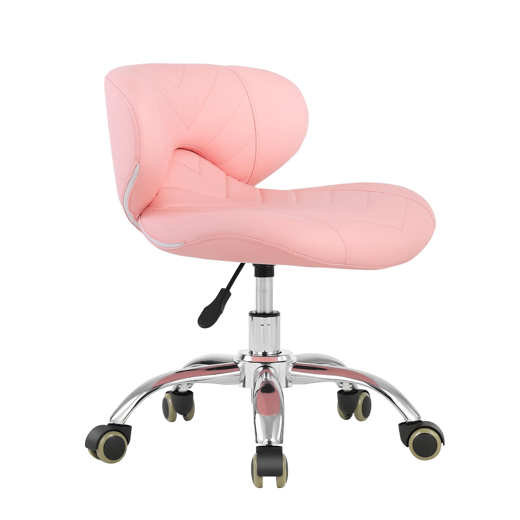 Pink Pedicure Stool - Massage Chair with Wheels -1