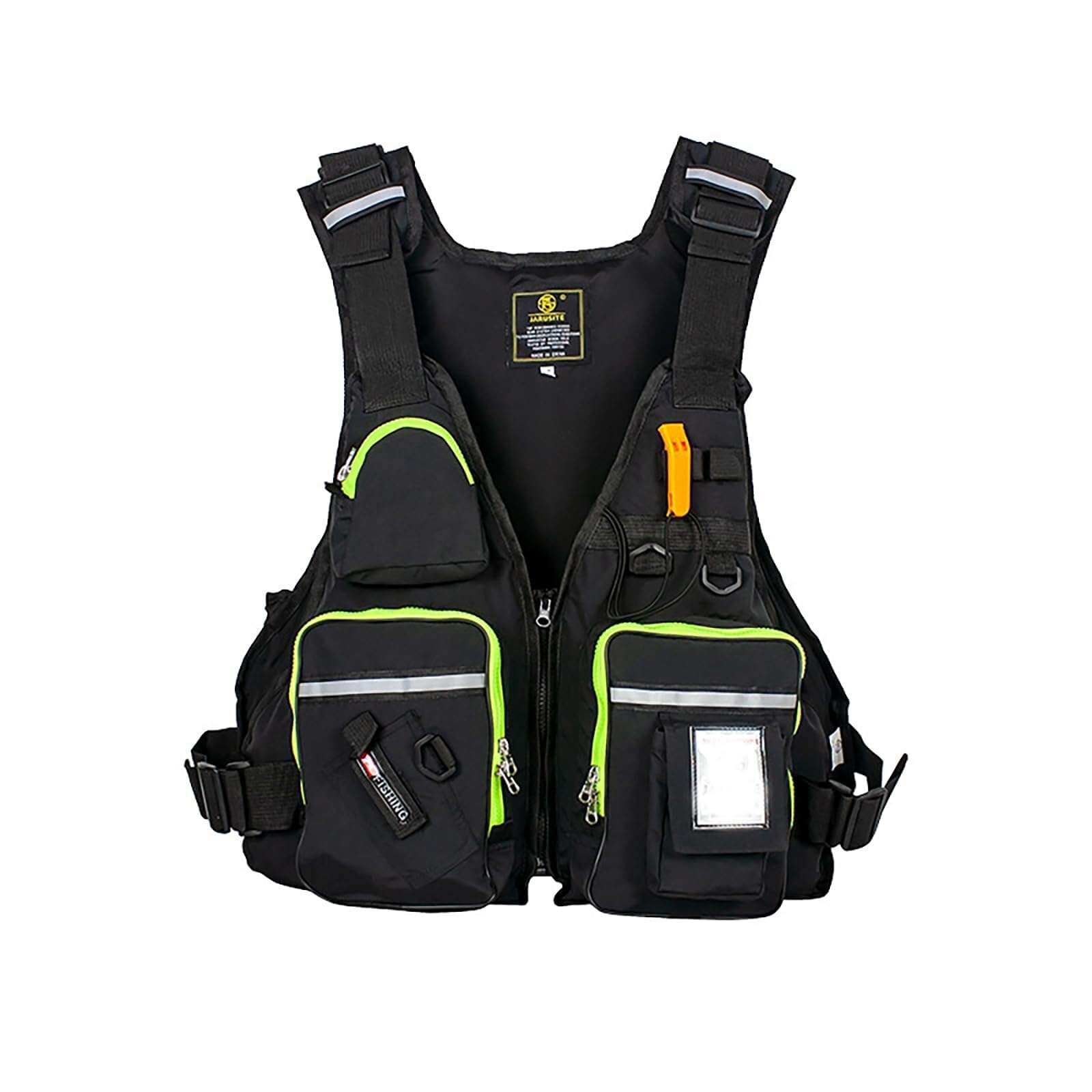Gilet da Pesca in Maglia Traspirante Attrezzature di Sicurezza per Adulti | Kayka Giacca Oxford Mesh Gilet da pesca con schiuma EPE per kayak, cinghie regolabili e strisce riflettenti