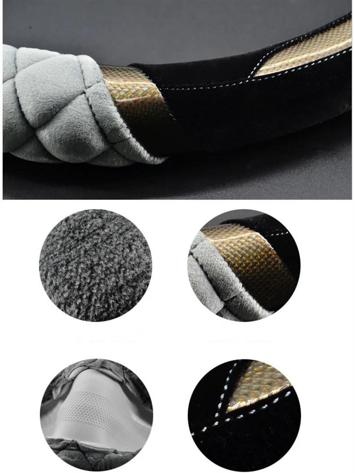Protector para Volante De Coche, 38CM, Universal, Estilo De Coche, Cubiertas Antideslizantes, Accesorios Accesorios (Color : 5)