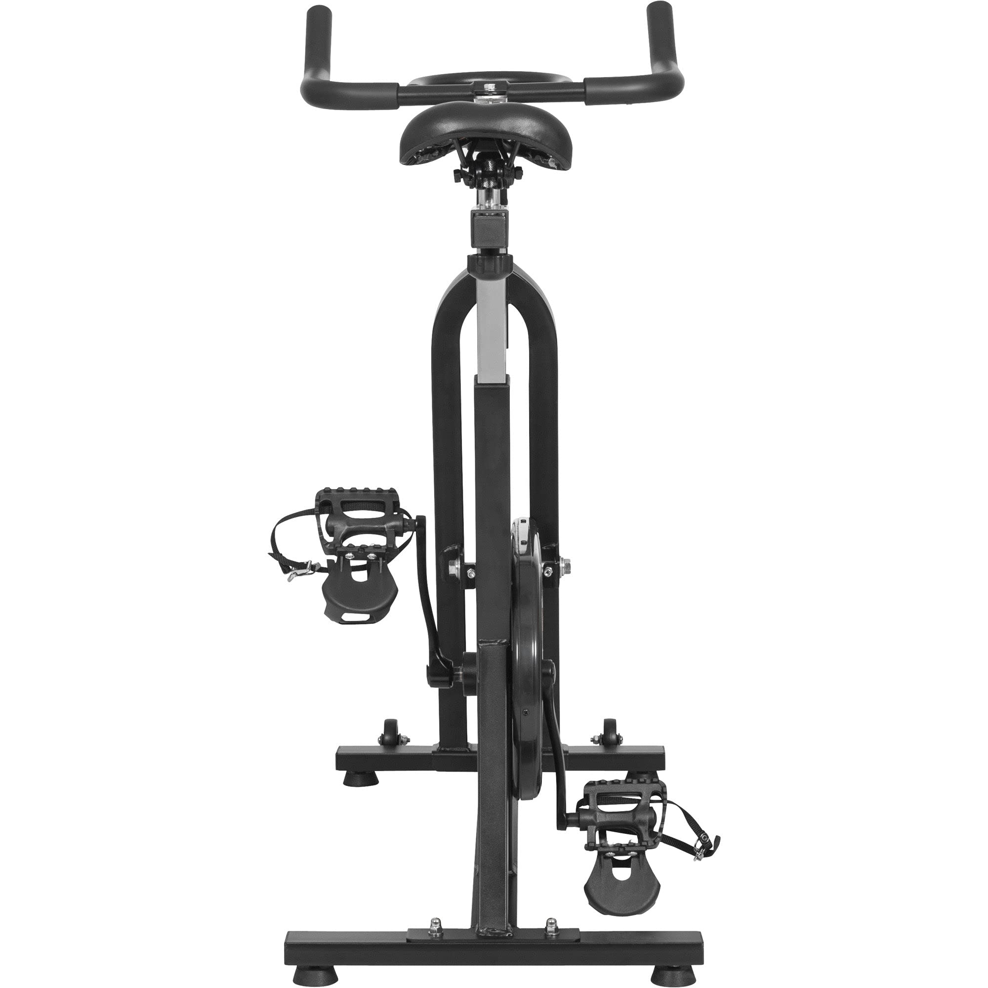 GORILLA SPORTS® Indoor Cycling Bike mit 13-kg-Schwungrad, bis 110 kg | Stufenloser Widerstand, 11-fach verstellbarer Sattel und 5-fach verstellbarer Lenker, Kettenantrieb für Home-Gym und Cardio