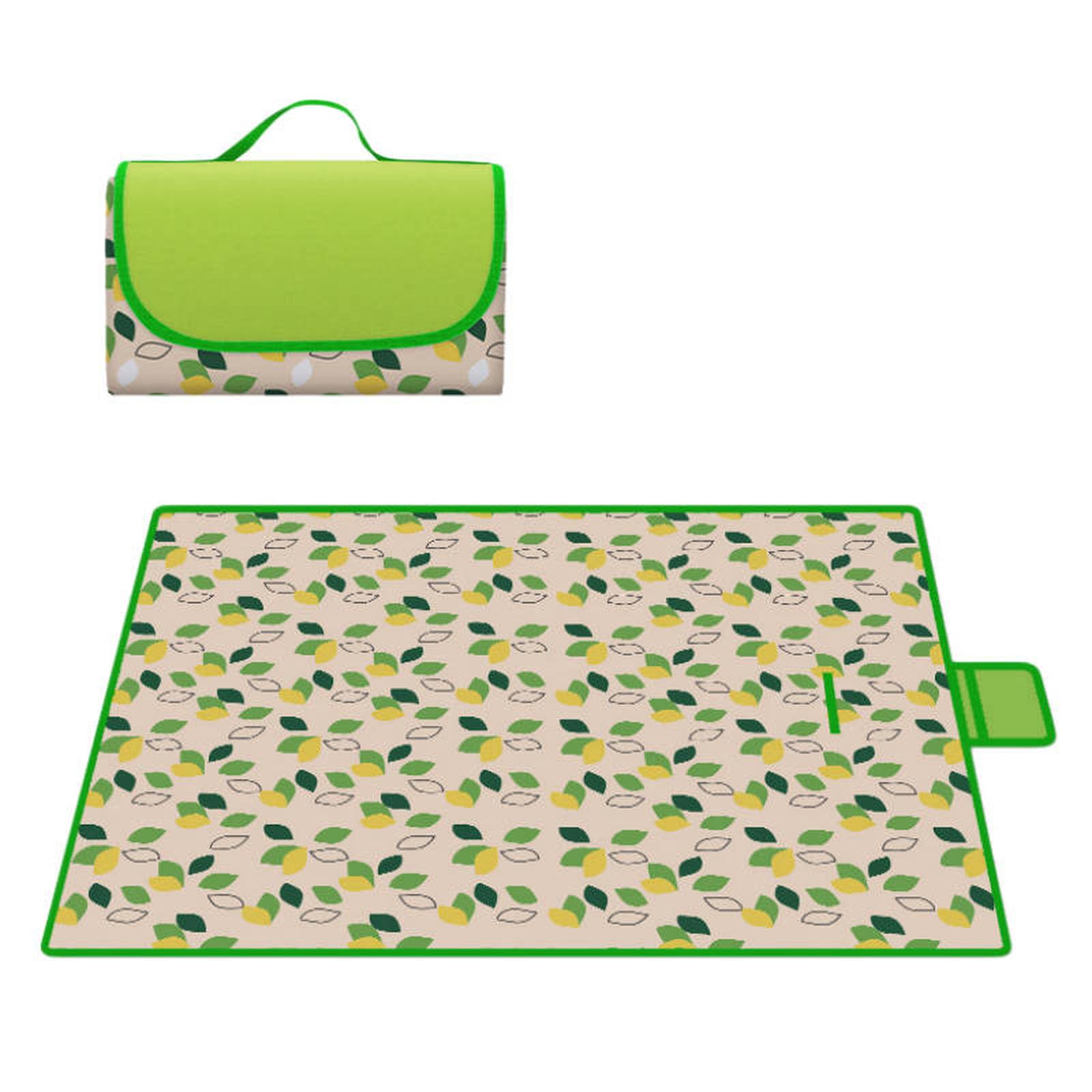 Generico Coperta da picnic Oxford extra large impermeabile, tappetino da esterno pieghevole e portatile con maniglia per campeggio, escursionismo, parco, spiaggia e riunioni di famiglia.