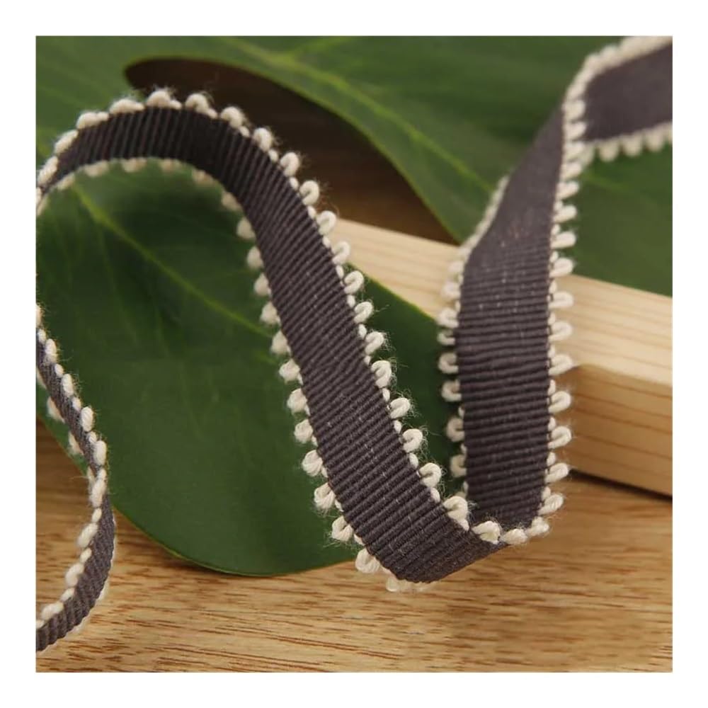 10 iarde 10mm/25mm/40mm nastro bianco con bordo solido fai da te accessori for confezioni regalo bouquet decorazione for feste di nozze(Coffee,40mm)