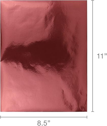 Miniatura 6 de Hygloss - Papel de aluminio metálico para artes y manualidades, actividades de aula y artistas, decoración de fiestas o vacaciones, 8.5 x 11