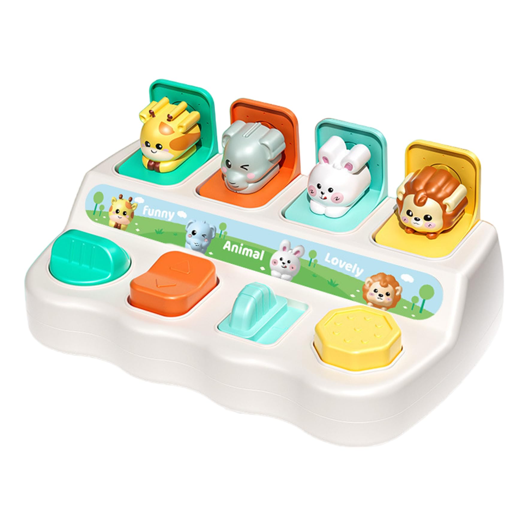 AwnsIMfreien Hide and Seek Toy, Pop-Up Toy, Interactive Cute Animal Hide and Seek, Safe & Fun Pop-Up Animal, Educational and Toys, Creative Learning Toys for Toddlers,