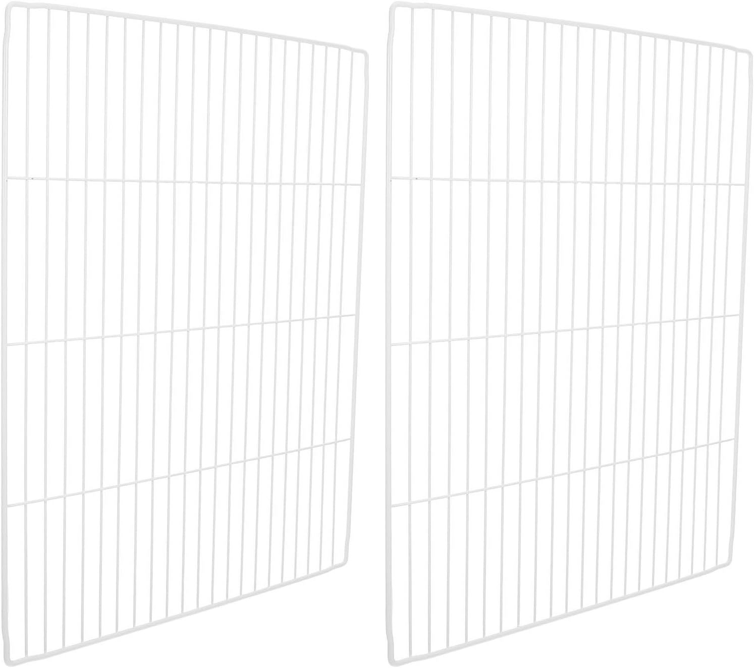 TEHAUX 2 Pack Freezer Space Divider Iron Wire Mesh Shelf Panel