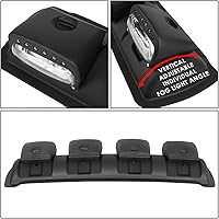 Vista 4 de DNA MOTORING FL-ZTL-360-CH Luz antiniebla universal montada en el techo con arnés de cableado e interruptor interior, ángulo de haz ajustable