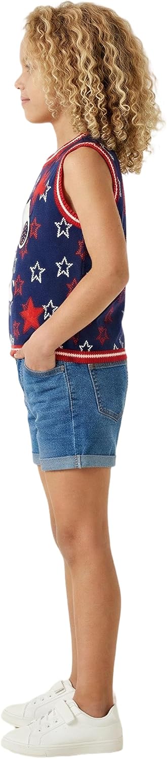 Blizzard Bay Featuring Peanuts™ Girls' Snoopy Star Sweater Vest