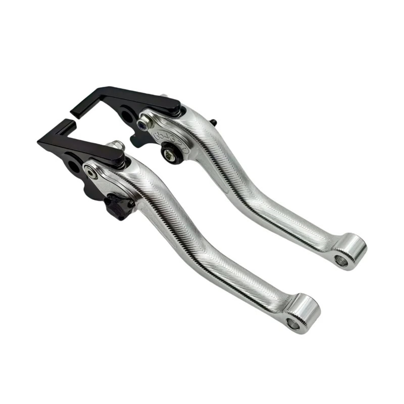 Wnftyske Silver Black Motorcycle Brake Clutch Lever Pivot Levers 3D Clutch Lever Brake Set For Kawa&Saki For Nin&Ja 400R 2011 Adjustable Handle Levers Motorcycle Parts