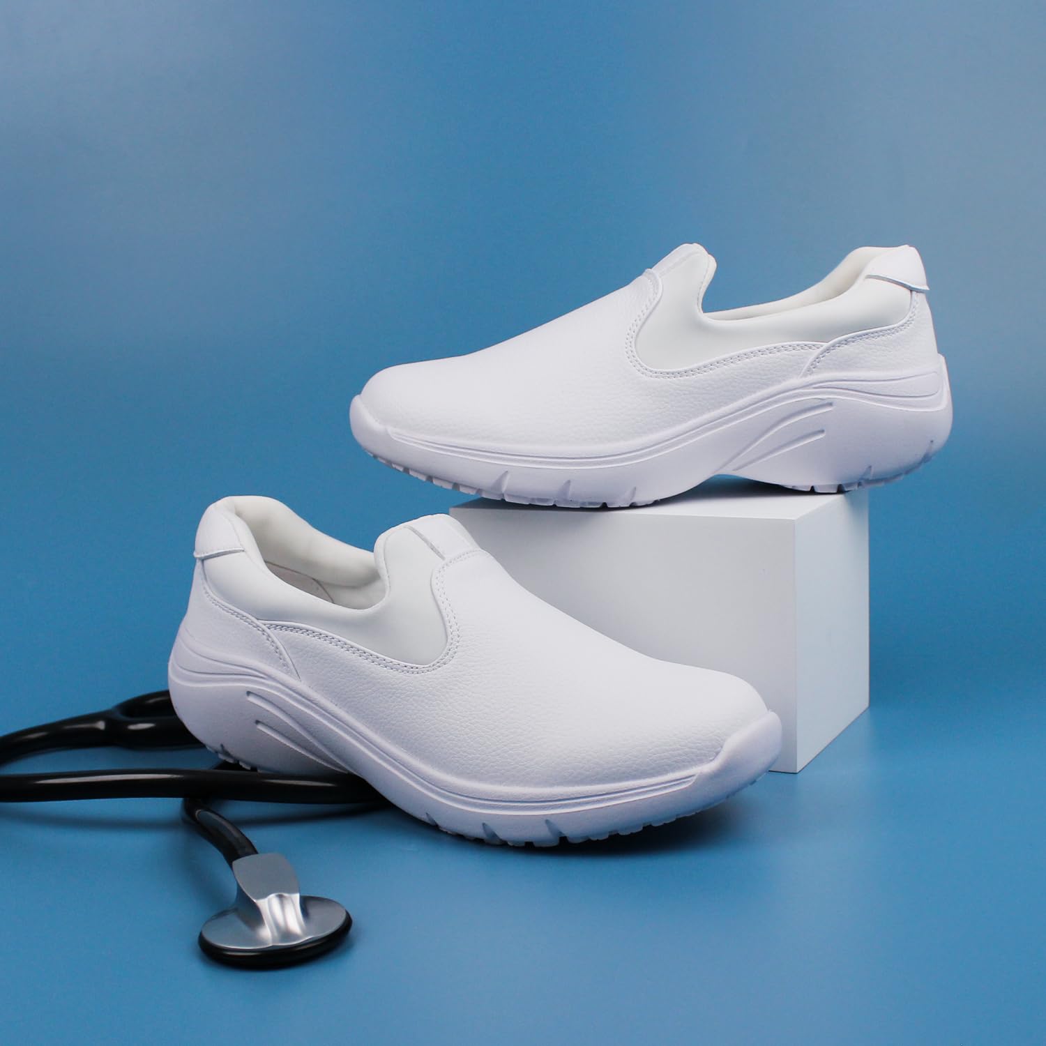 Hawkwell Damen-Schlupfschuhe, leichte Pflegeschuhe, Bequeme, rutschfeste Arbeitsschuhe