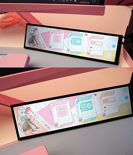 Miniatura 4 de EDIY 8.8 pulgadas IPS pantalla AIDA64 CPU monitor de temperatura 1920x480 pantalla LED para coches monitor GPU computadora caso subpantalla