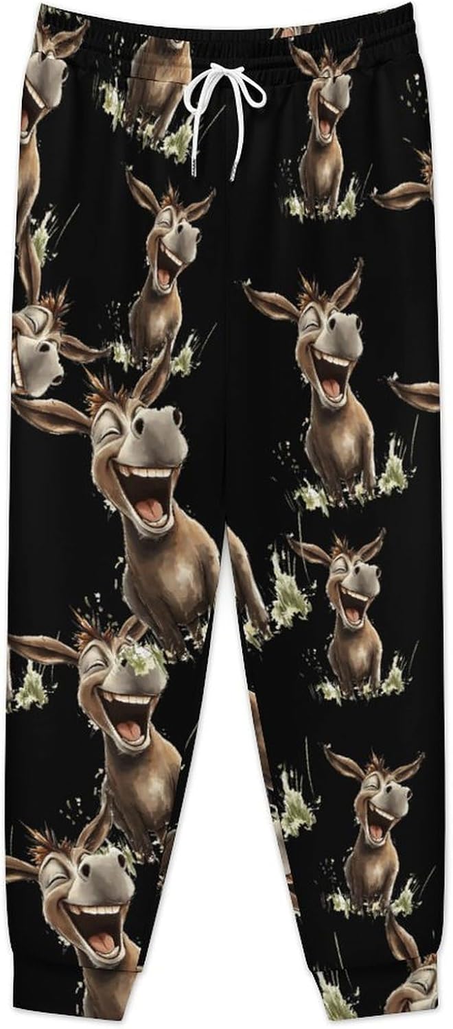 Laughing Donkey Men's Sweatpants Jogger Pants Lounge Athletic Running Training Trousers