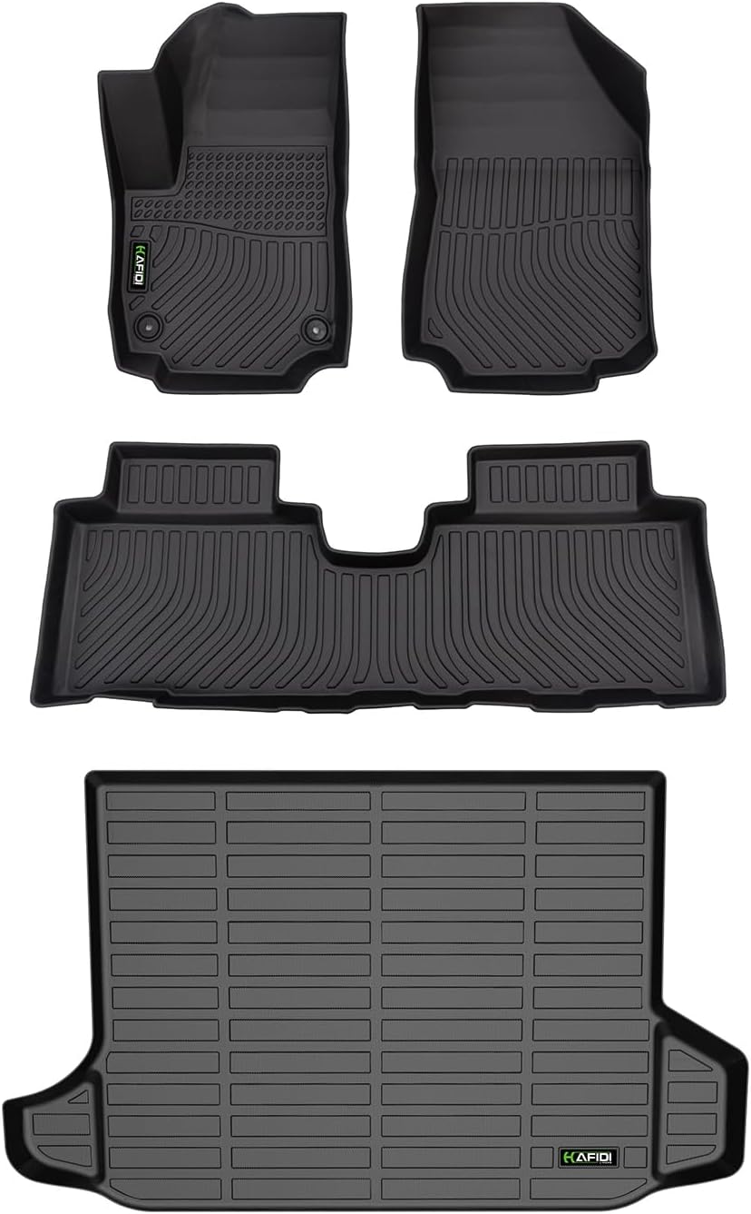 KELCSEECS All Weather Floor Mats & Cargo Liner Set Custom for 2012 2013 2014 2015