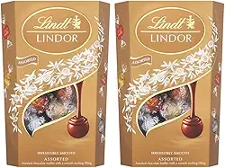 Bombom de Chocolate Suíço Lindt Lindor Sortido, 2 Caixas de 200g