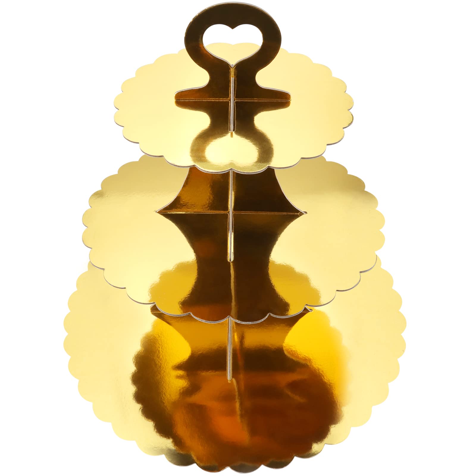 GothaBach 3Tier Cardboard Cupcake Stand, Round Dessert Tree Display