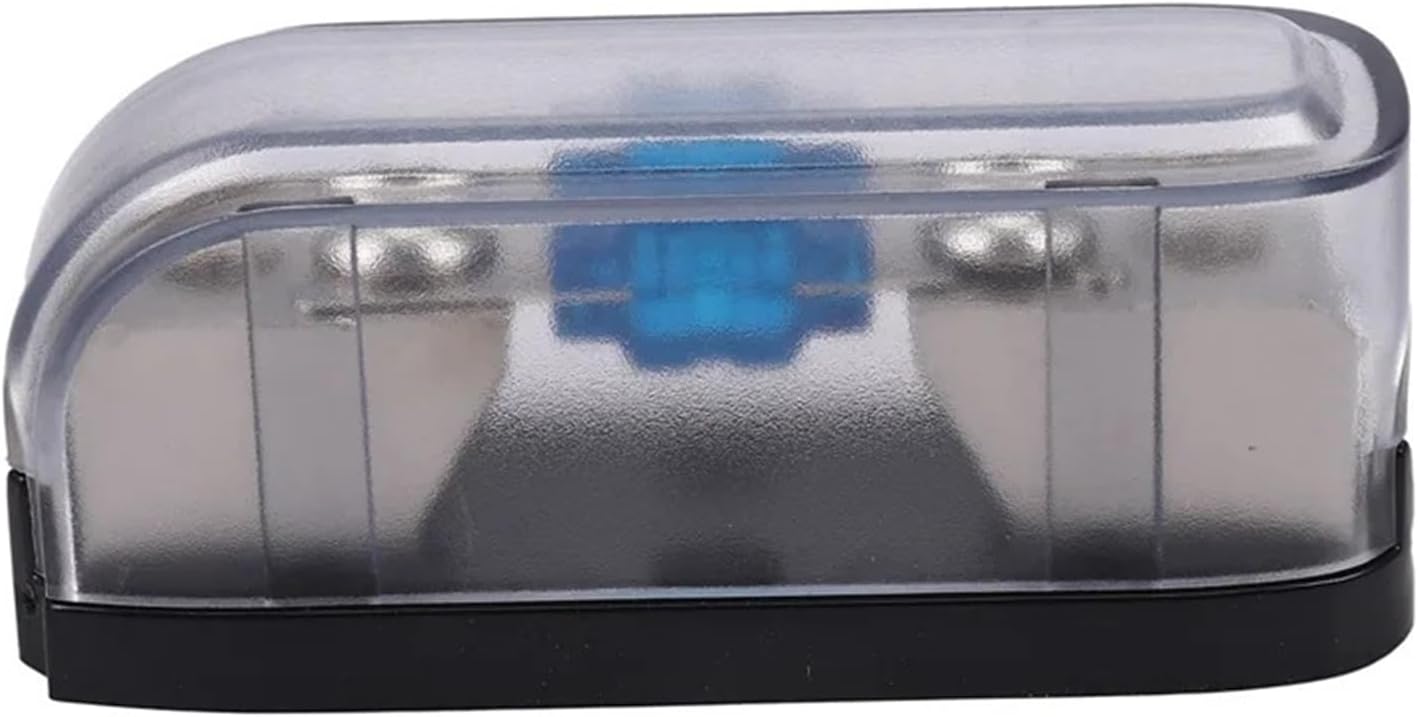 20X Stereo Fuse Holder, Audio Fuse Box Power Distribution Block 4Ga in 4Ga Out,Single Way
