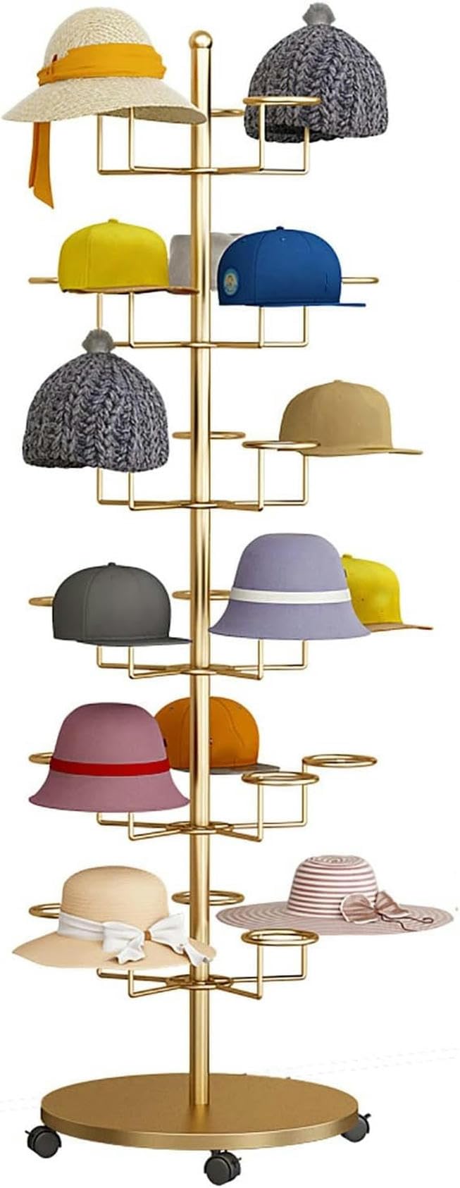 Support perruques et casquettes réglable de 4 à 8 niveaux pour la vente au détail