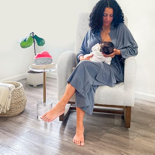 Miniatura 4 de Happiest Baby SNOObie - Máquina inteligente de ruido blanco, máquina de sonido portátil para bebés con luz nocturna, 12 sonidos relajantes para