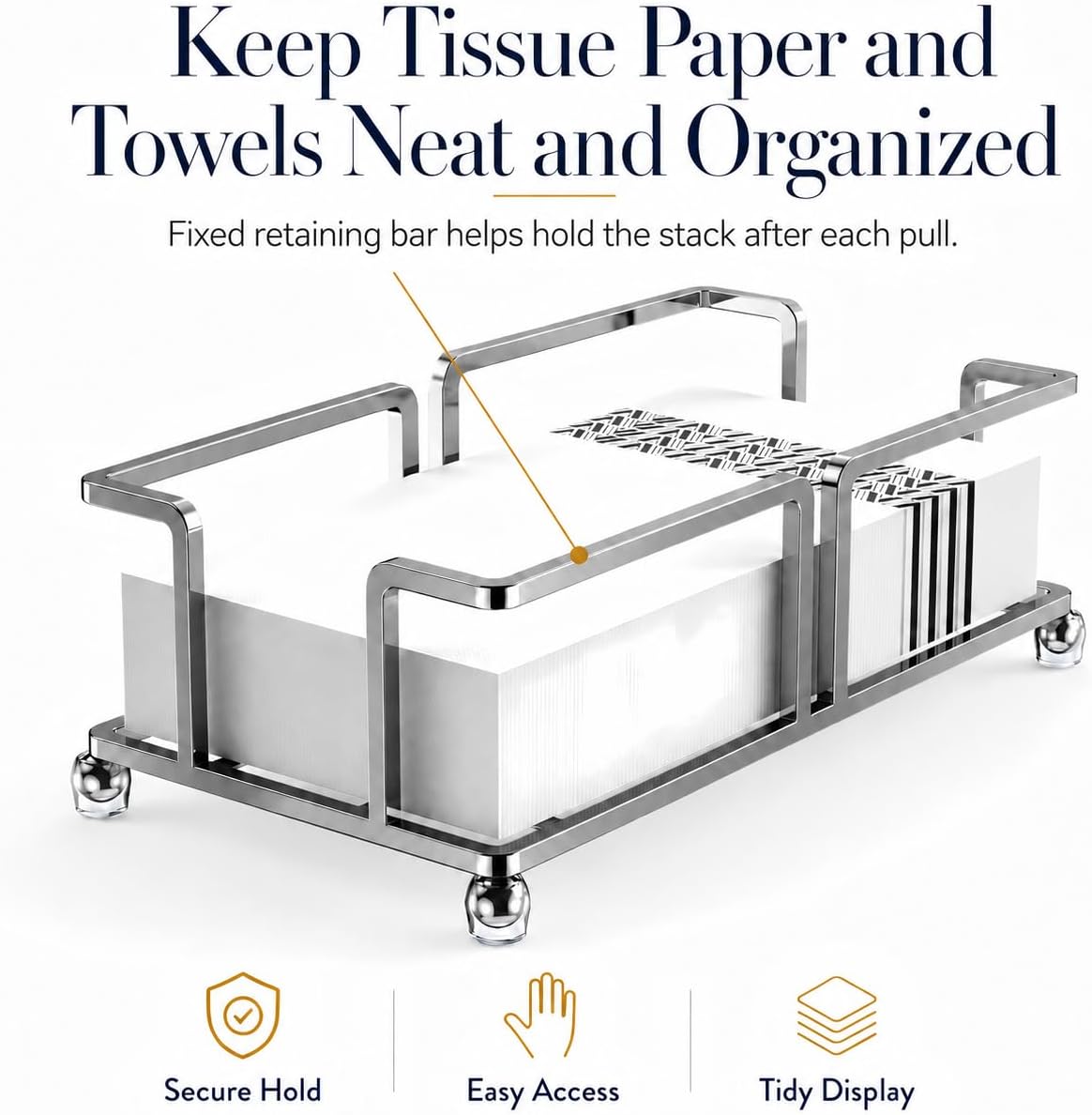 Bathroom Napkin Holder Bathroom Paper Towel Holder Bathroom Guest Towel Holder Tray for Bathroom Napkin Holder Guest Towels Disposable, Bathroom, Kitchen Dinning Table