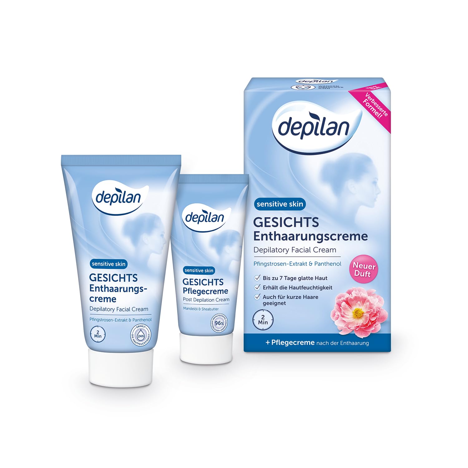 Depilan Crema Rostro Depilatoria Sensitive, 1 Pieza