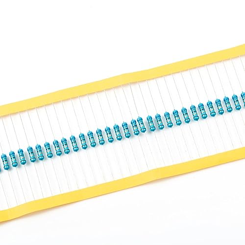 Vista 150 de Chanzon 100pcs 1/2W (0.5W) 100 Ohmios Resistencia fija de película metálica Ohmios 0.01 ±1% Tolerancia 100R MF Resistencias de orificio pasante