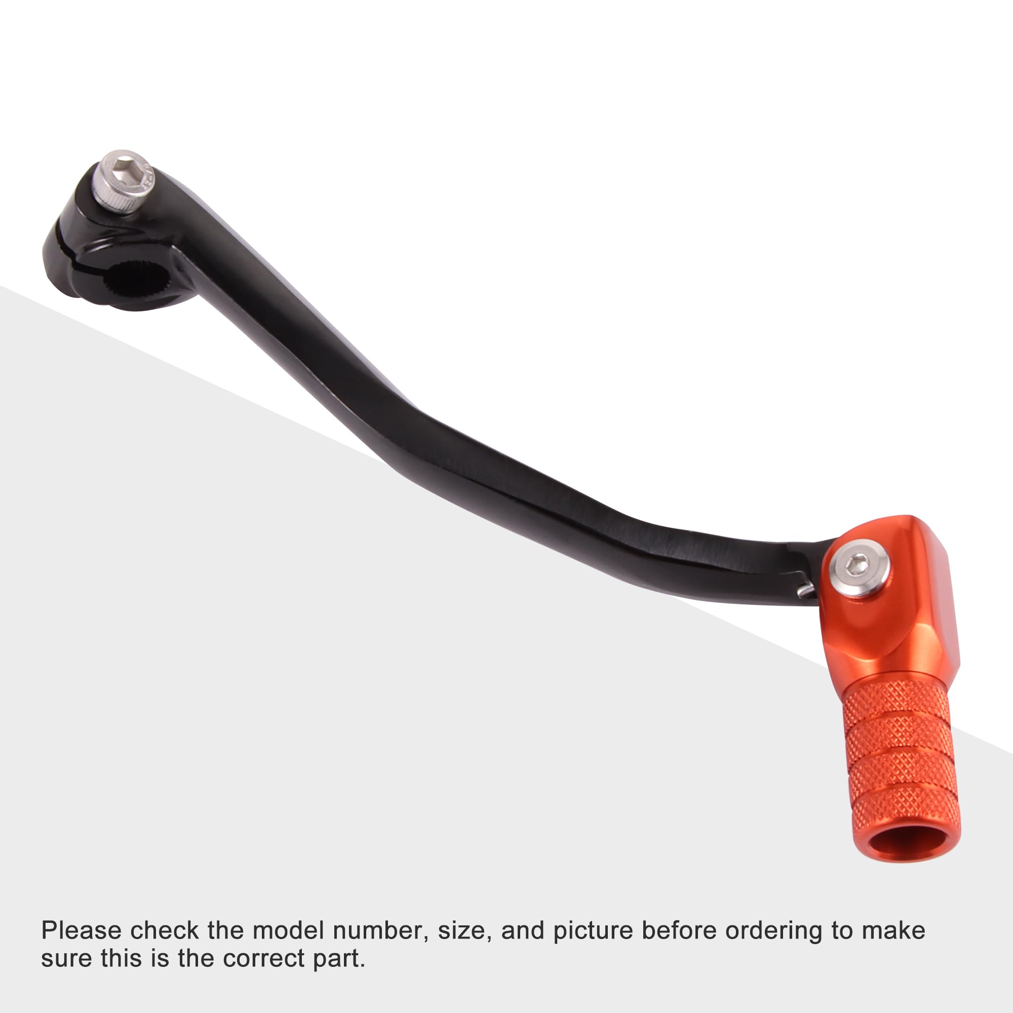 GOOFIT Motorcycle arancione Alta Qualità Lega di Alluminio Pedal Pieghevole Leve del cambio Sostituzione per Moto ATV Sump