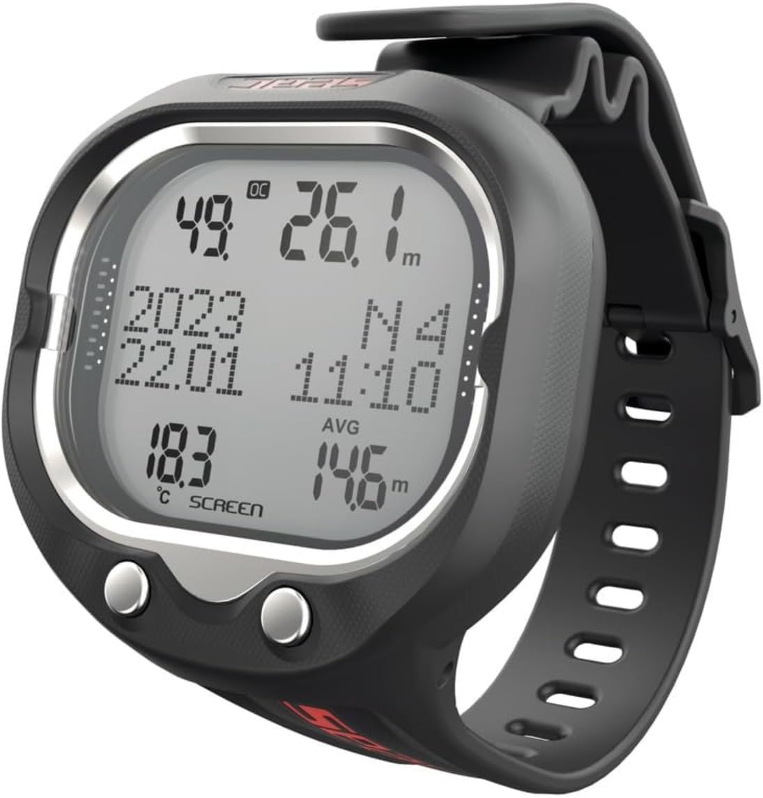Screen Scuba Wrist Dive Computer
