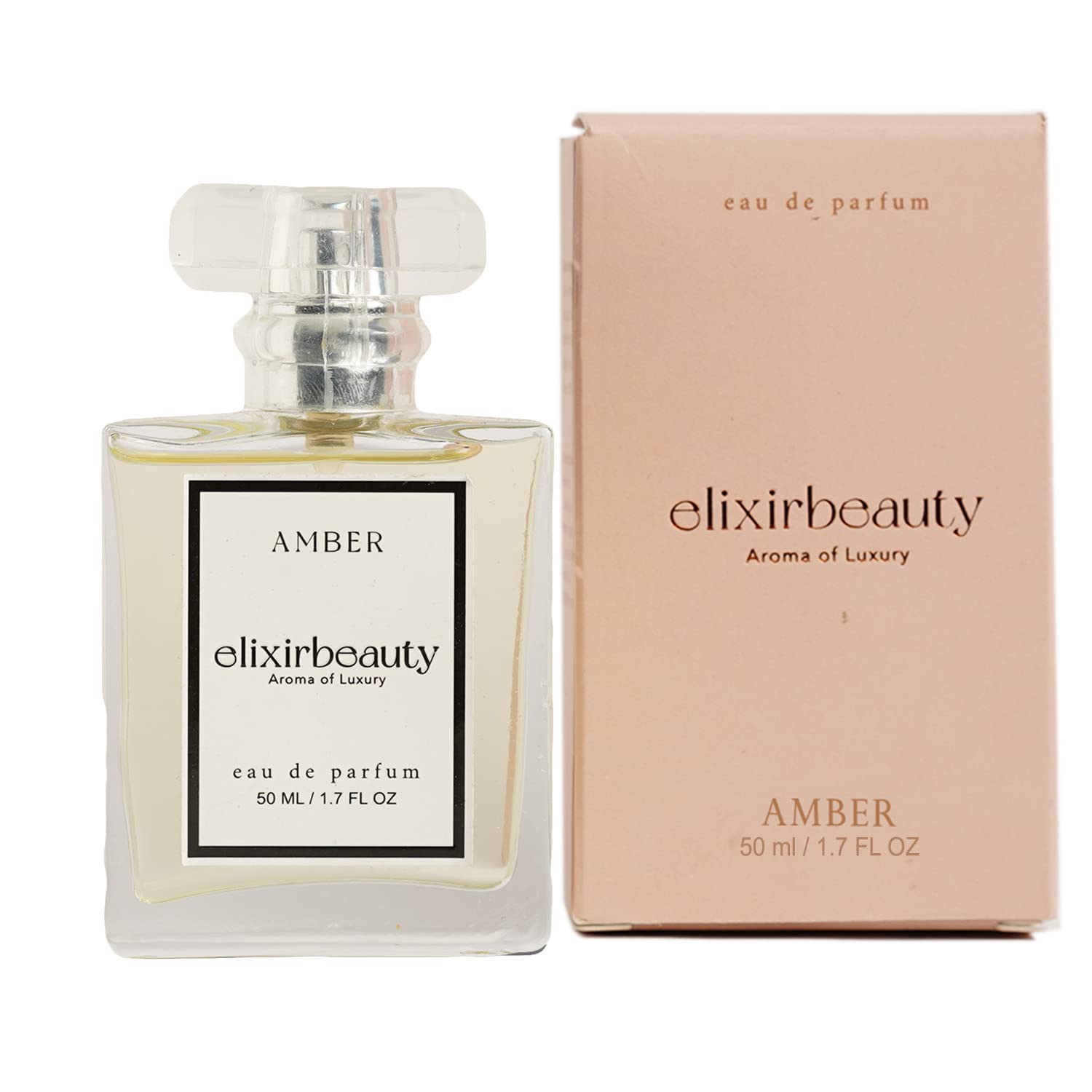 Buy Elixir Beauty AMBER Organic Women's Luxury Perfume Gift 50 ML Luxury Scent with Long