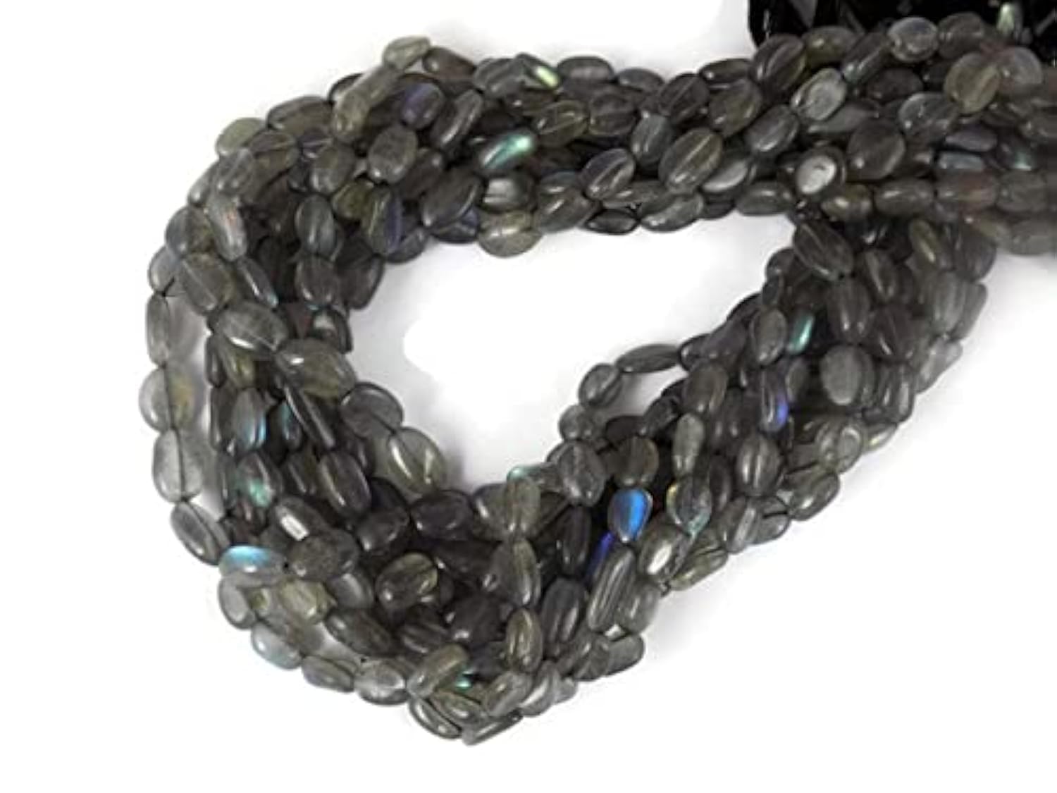 Labradorite smooth oval beads pierres de protection pour créer avec passion