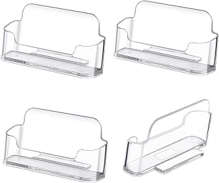 Amzuia 4 Pack Business Card Holder
