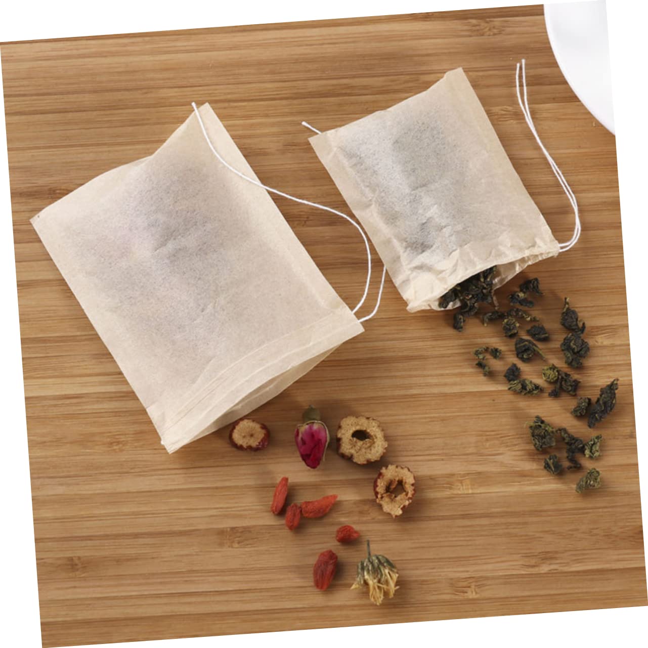 MAGICLULU 600piezas Bolsas De Té Vacías Cordón Filtros De Papel Para Infusiones Para Té Suelto y Diseño Práctico y Duradero