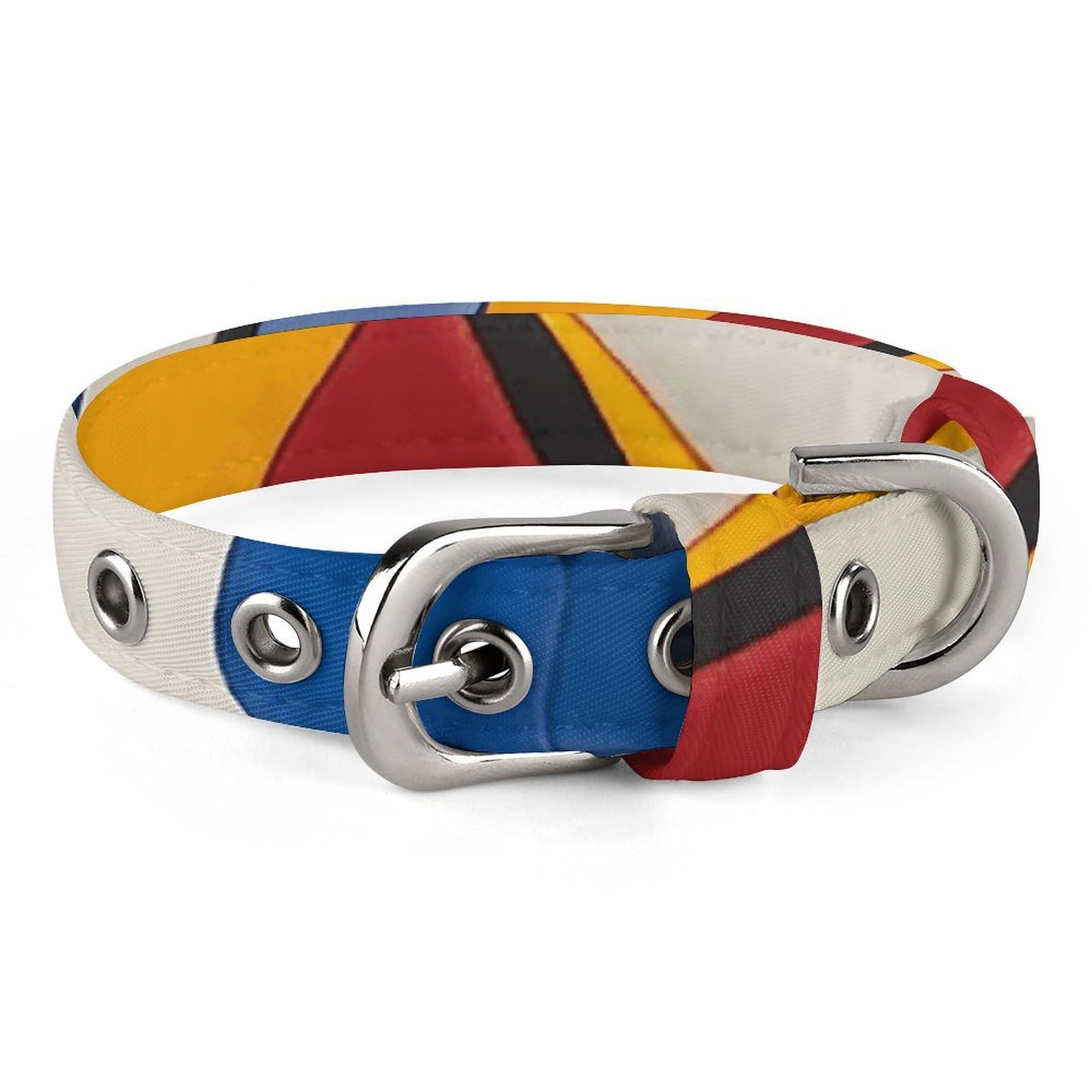 Collier réglable pour chiens et chats aux motifs abstraits et géométriques