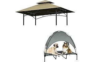 Oipunshle 5'x8' Replacement Canopy Top for 48" Elevated Dog Bed