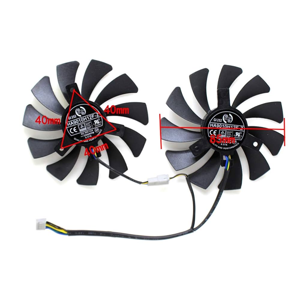 GTX1060 CPUファンDDR4 16G Amazon.com: New 85MM HA9010H12F-Z 4Pin Cooler Fan