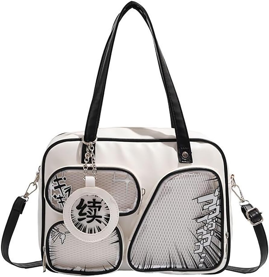 Ita Bag Pin Display Shoulder Bag for Women Japanese Crossbody y2k Handbag with Pendant