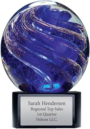 Baudville Trofeo de lágrima de cristal grabado