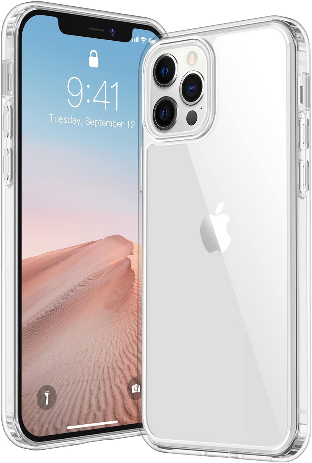 NEWTRENDS Compatible with iPhone 12 pro case [Shock-Absorbing Corners] [Anti-Yellowing] [Scratch Resistant] Protective Phone Case for iPhone 12/12 Pro case 6.1 inch - Clear