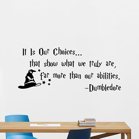 Harry Potter Baby Quotes Amazon.com: Dumbledore Quote Wall Decal It Is Our Choices That Show What We  Truly Are Harry Potter Gift Vinyl Sticker Fairy Print Wall Art Design Baby  Room Kids Decor Children Nursery Poster