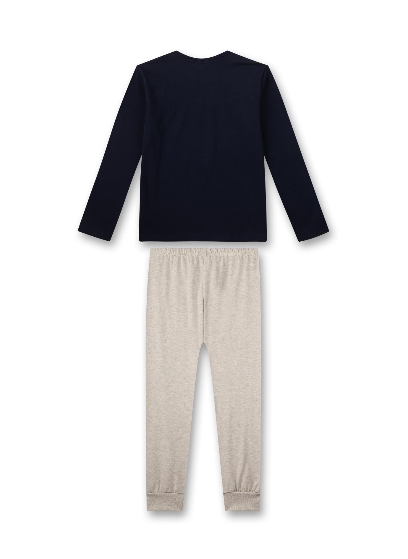 Sanetta Jungen-Schlafanzug lang Dunkelblau | Bequemer Schlafanzug für Jungen lang. | Pyjamaset Größe