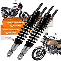 Combo Par Amortecedores Traseiros para Motos Honda CB 400 e 450 de 1980 a 1996, Marca Cofap, com Graxa