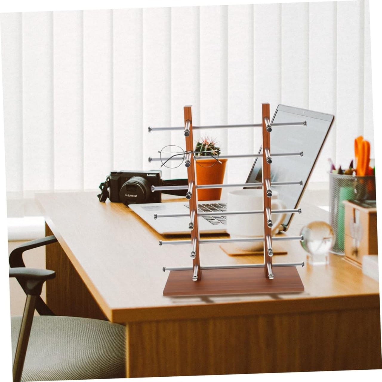 VIPREKHO Wood Sunglasses Eyeglass Rack Display Stand Holder for 5 Pairs 12 Pairs| Health & Beauty | Vision Care | Eyeglass Cases | Pack of 1 4