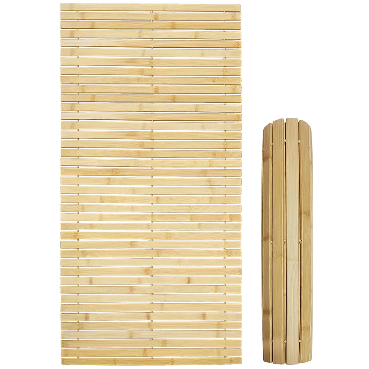 Tappetino da bagno in legno, antiscivolo, per bagno, doccia, spa, sauna, 80 x 50 cm