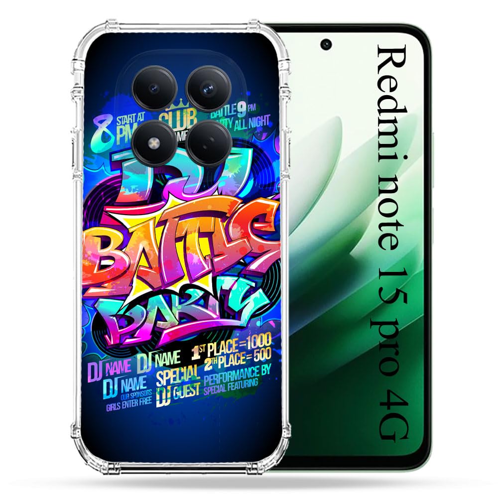 Coque Redmi Note 15 Pro 4G Street Art Rap bumper robuste - 2