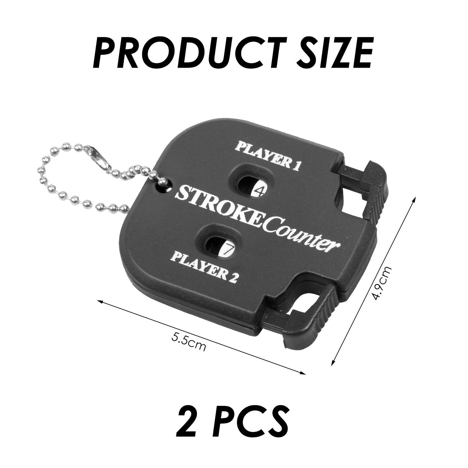Anotador De Golf De 2 Piezas, Anotador Doble, Mini Portátil, Contador Manual
