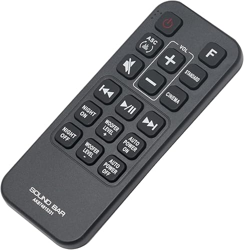 Miniatura 2 de ALLIMITY AKB74815331 - Control remoto de repuesto compatible con barra de sonido inalámbrica LG Sistema de audio para el hogar SH4 SPH5B-W SH4D SH3K