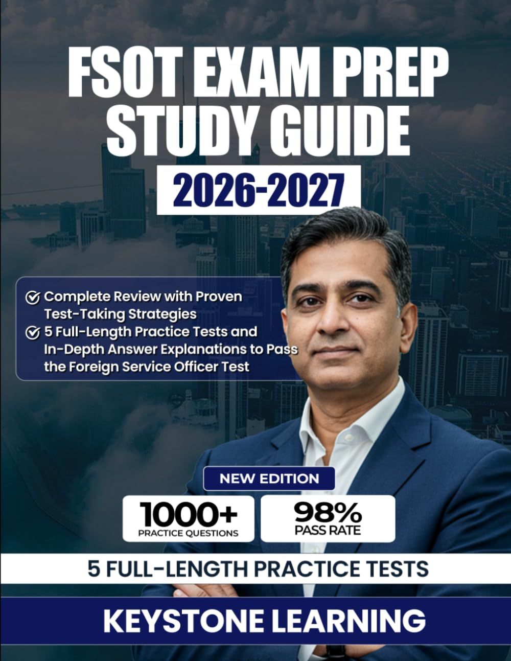 FSOT Exam Prep Study Guide 2026-2027: Complete Review with Proven Test-Taking Strategies, 5 Full-Length Practice Tests and In-Depth Answer Explanations to Pass the Foreign Service Officer Test