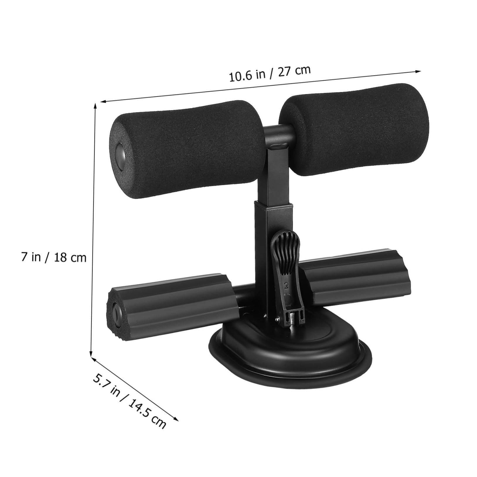 Balacoo Sit Up Bench Assistant Adjustable Floor Holder with Suction Cups for Core Exercises Compact Fitness Auxiliary Equipment for Home Gym Ab Workout Device for